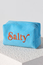 Load image into Gallery viewer, SOL SALTY ZIP POUCH, TURQUOISE
