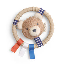 Load image into Gallery viewer, *NEW* Itzy Ring Pal™ - Teething Ring with Plush Character: Taupe Bear