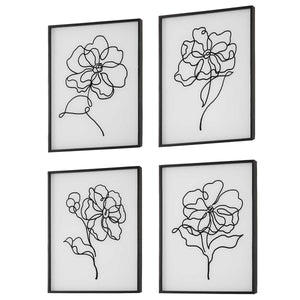 Bloom Framed Prints, S/4