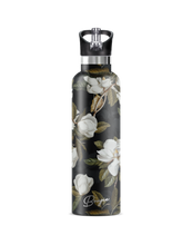 Load image into Gallery viewer, MAGNOLIA Dark Garden 25 oz Insulated Water Bottle : Gift Tube
