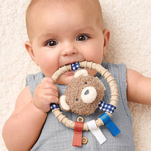 Load image into Gallery viewer, *NEW* Itzy Ring Pal™ - Teething Ring with Plush Character: Taupe Bear
