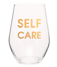 Load image into Gallery viewer, Self Care Wine Glass
