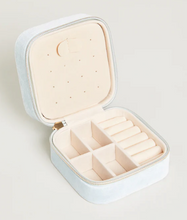 Load image into Gallery viewer, Velvet Jewelry Travel Case - Sea Foam