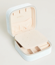 Load image into Gallery viewer, Velvet Jewelry Travel Case - Sea Foam