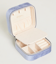 Load image into Gallery viewer, Velvet Jewelry Travel Case - Blue