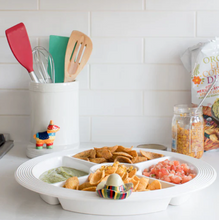 Load image into Gallery viewer, Pinstripes Melamine Divided Dish