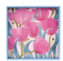 Load image into Gallery viewer, Tulip Blooms Square Serving Tray