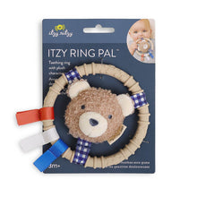 Load image into Gallery viewer, *NEW* Itzy Ring Pal™ - Teething Ring with Plush Character: Taupe Bear