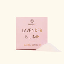 Load image into Gallery viewer, Musee Therapy Lavender & Lime Mini Bath Salt Soak