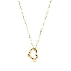 Love Gold Charm  16" Necklace