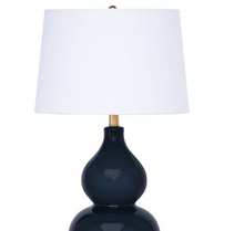 Load image into Gallery viewer, Madison Ceramic Table Lamp - Navy