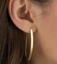 Load image into Gallery viewer, Gold Arc Hoop Earrings
