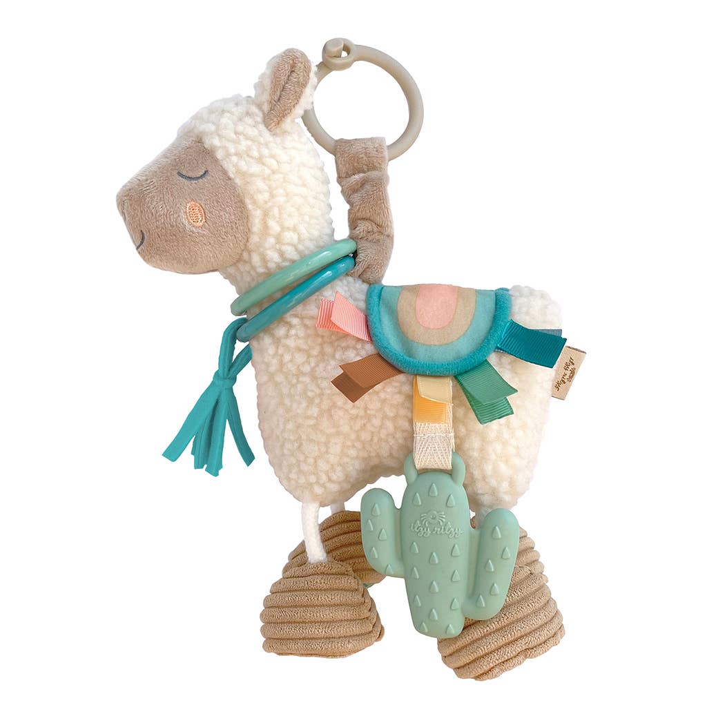 Itzy Friends Link & Love™ Activity Plush with Teether Toy: Llama