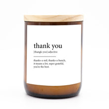 Load image into Gallery viewer, Dictionary Meaning Candles - &quot;Sentiment&quot; Collection - Love, Home, Smile &amp; Thank You
