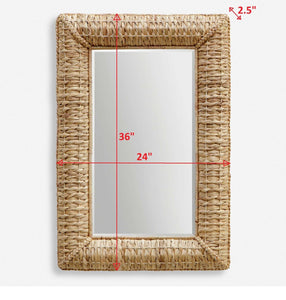 Twisted Seagrass Rectangle Mirror