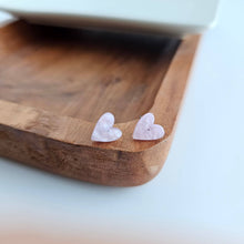 Load image into Gallery viewer, Hand Drawn Heart Studs - Lavender Purple
