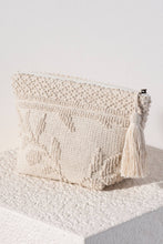 Load image into Gallery viewer, LORETTA ZIP POUCH: Natural
