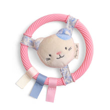 Load image into Gallery viewer, *NEW* Itzy Ring Pal™ - Teething Ring with Plush Character: Taupe Bear
