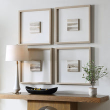 Load image into Gallery viewer, Studying Sepia Hand Painted Canvases, S/4
