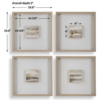 Load image into Gallery viewer, Studying Sepia Hand Painted Canvases, S/4
