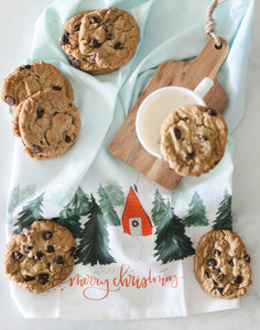 Christmas Cabin Kitchen Towel