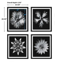 Load image into Gallery viewer, Contemporary Floret Framed Prints, S/4
