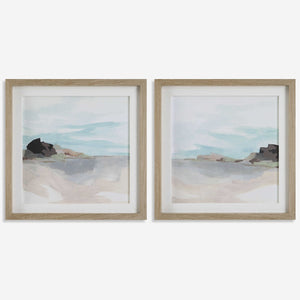 Glacial Coast Framed Prints, S/2