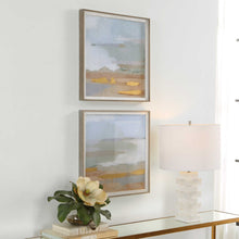 Load image into Gallery viewer, Abstract Coastline Framed Prints, S/2
