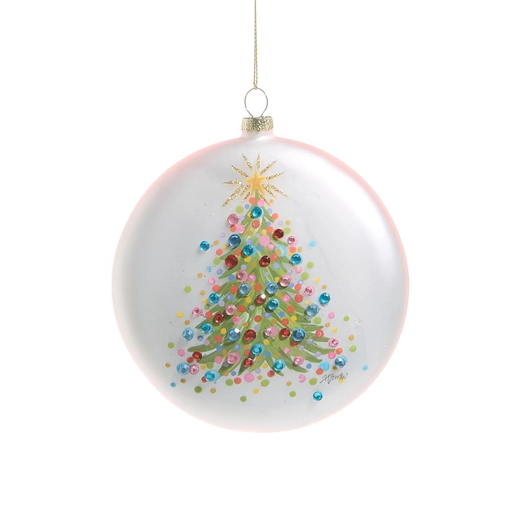 Confetti Tree Disc Ornament