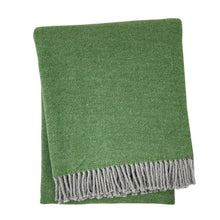Load image into Gallery viewer, Pixel Design Fringed Throw: Sky With Grey Fringe
