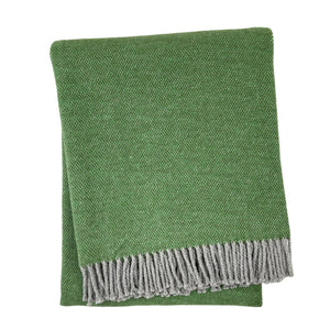 Pixel Design Fringed Throw: Sky With Grey Fringe