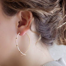 Load image into Gallery viewer, Confetti Beaded Earrings-Champagne, Minimalist, Threader
