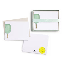 Load image into Gallery viewer, Pickleball Flat Notes | Boxed Notecards Stationery
