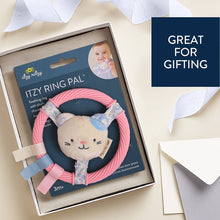Load image into Gallery viewer, *NEW* Itzy Ring Pal™ - Teething Ring with Plush Character: Taupe Bear
