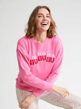 Load image into Gallery viewer, HO HO HO SWEATSHIRT, PINK: Extra-Large
