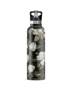 MAGNOLIA Dark Garden 25 oz Insulated Water Bottle : Gift Tube