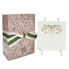 Load image into Gallery viewer, 2024 Classic Desk Calendar with Gold or Silver Easel
