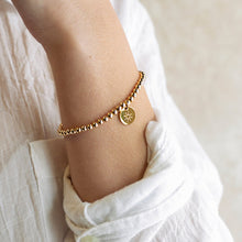 Load image into Gallery viewer, Gold Disc Sun Bracelet-&quot;Keep your face always...&quot;
