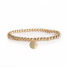 Load image into Gallery viewer, Gold Disc Wave Bracelet-&quot;I&#39;m not afraid of storms..

