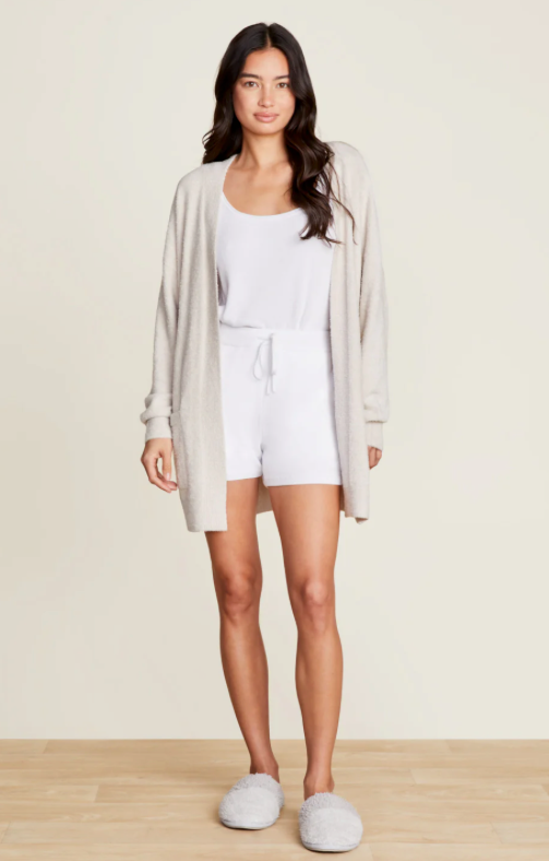CozyChic Lite Ribbed Edge Cardi, Bisque