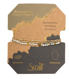 Delicate Stone Amazonite - Stone of Courage Bracelet