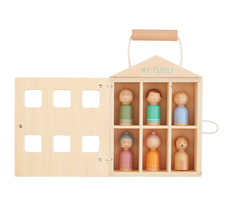 My Family Wood Box Toy Set