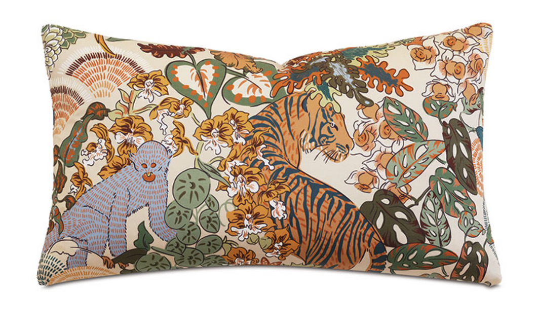 Jeffrey Jungle Decorative Lumbar Pillow