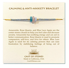 Load image into Gallery viewer, Calming &amp; Anti-Anxiety Gemstone Bracelet
