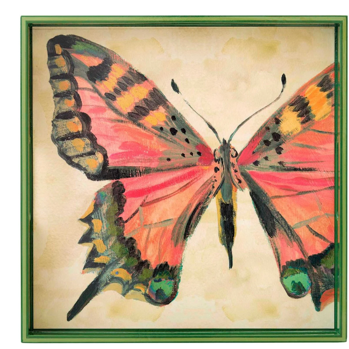 Butterfly Square Serving Tray