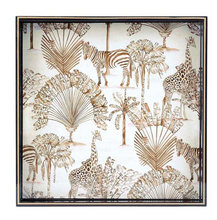 Load image into Gallery viewer, Safari Animals Square Serving Tray
