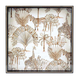 Safari Animals Square Serving Tray