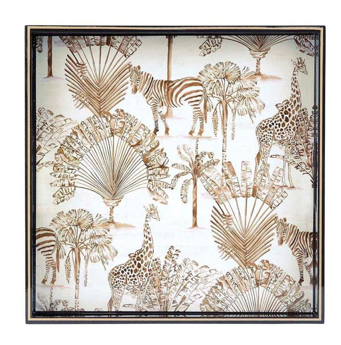 Safari Animals Square Serving Tray