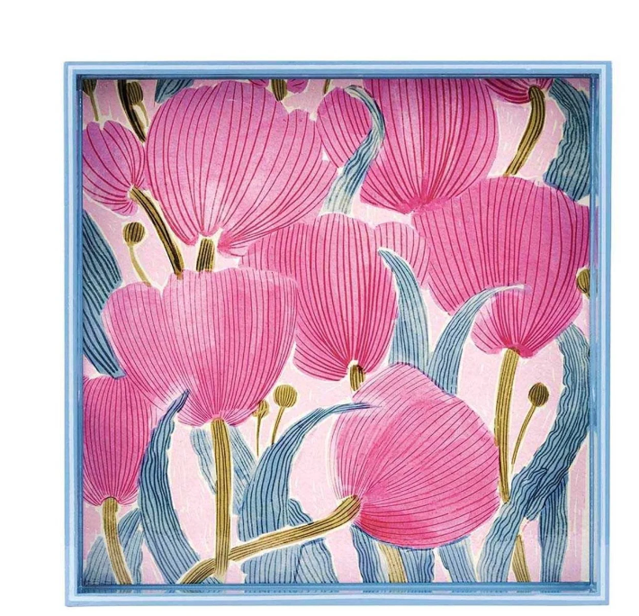 Tulip Blooms Square Serving Tray