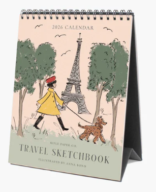 Rifle Paper Co. 2026 Travel Desk Calendar